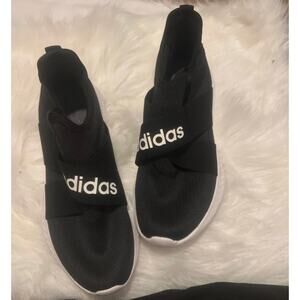 Adidas Cloudfoam Black Slip On Sneakers Womens Size 8